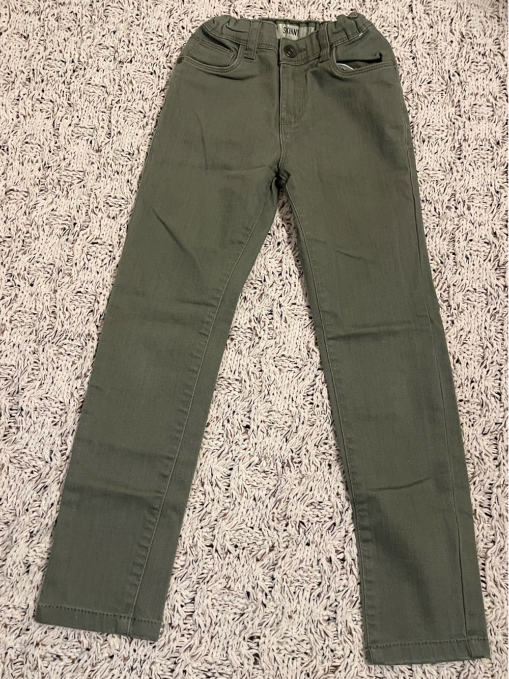 Denim&Co Olive-Style Green Kids Jeans